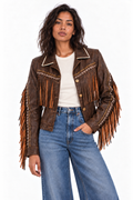 Fringe Leather Jacket