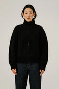 Alpaca Rib Zip Jacket