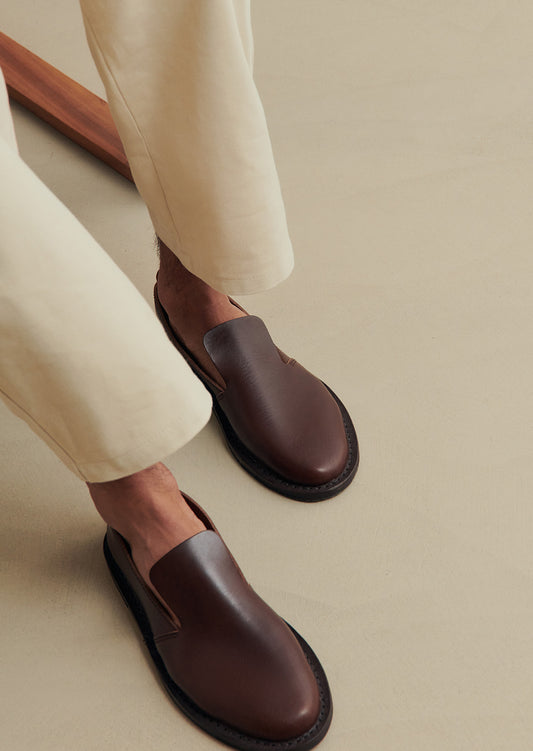 DBF x Steve Mono Leather Slippers