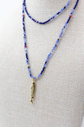 18k Gold Fish Necklace