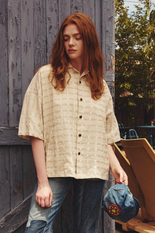 Grid Print Shirt