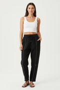 Edge Stitch Linen Pant