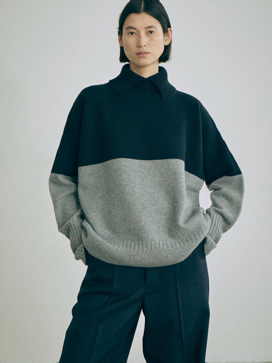 LULU-BI Bi-Color Sweater