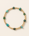 Gold W/ Turquoise & Green Trades