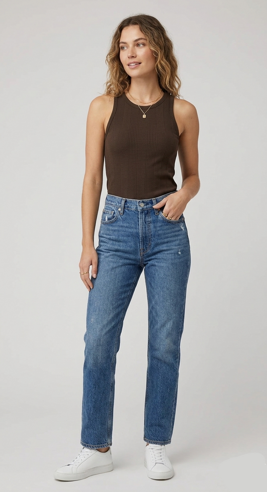 Ribbed Racerback Tank