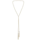 Multi Twist Lariat Necklace