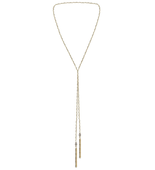 Multi Twist Lariat Necklace