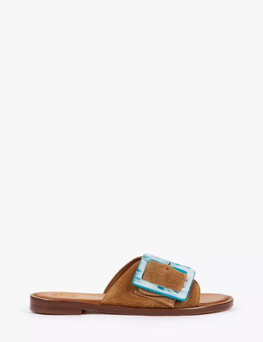 BIARRITZ BUCKLE SANDAL - TAN