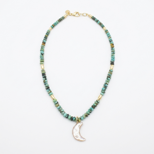 Turquoise Moon Necklace