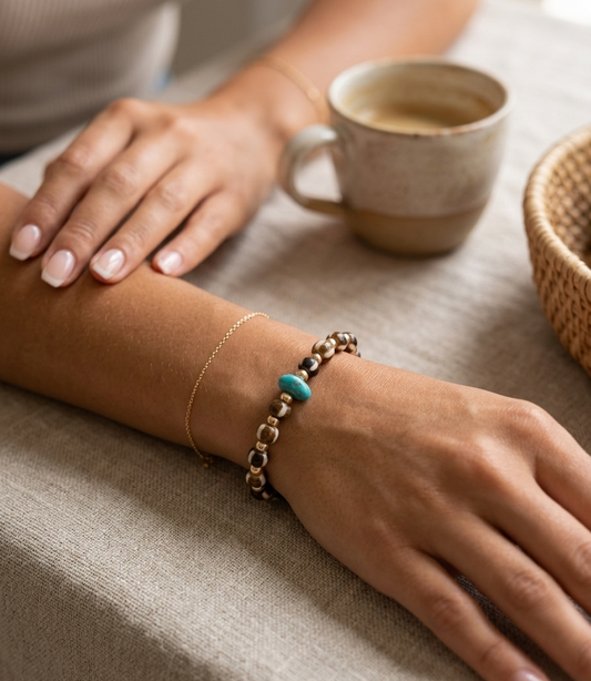Wood Prayer Bead Bracelet